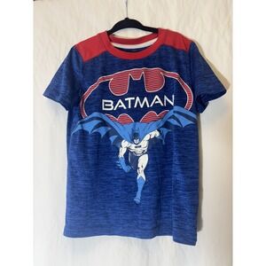 boy's Active Tee Batman tshirt‎ size 6 blue and red dry fit Y23